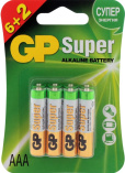 Батарейка GP SUPER 8+2 шт AAА 24A блистер